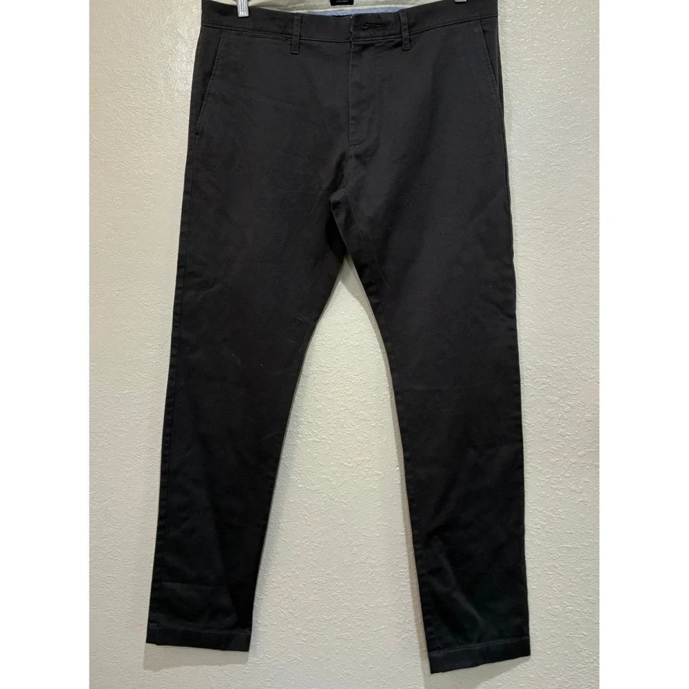J.Crew 484 Slim Fit Stretch Chino Pants Mens 32X32 Charcoal Grey Re-Imagined NEW